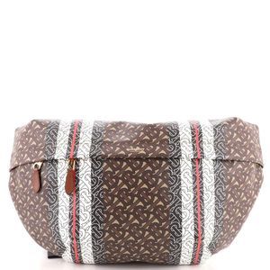 Burberry Bum Bag Monogram E-Canvas XL Brown
